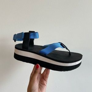 Blue & Black Teva Sandel